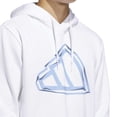 thumbnail image 4 of Men's adidas Big Logo Graphic Hoodie Color: Medium Grey Size: M, 4 of 4