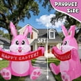 thumbnail image 4 of 5ft Easter Inflatables Outdoor Decoration Inflatable Bunny, Built in LED Lights Blow Up Yard Decoration for Lawn Garden Holiday Party, 4 of 9
