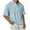 Blue, variant on Summer Shirts for Men Plus Size Casual Sport Short Sleeve Solid Color Button-Up Polos Shirt S-2XL Men’s Clothes under $10 Dark Blue