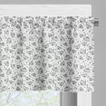 thumbnail image 5 of Ambesonne Floral Valance & Curtain, Dandelion, 55"x24", Black White, 5 of 6