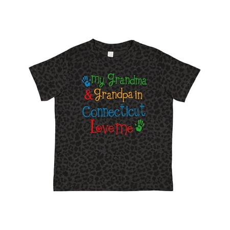 

Inktastic Connecticut Grandma Grandpa Love Me Gift Toddler Boy or Toddler Girl T-Shirt