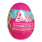 Barbie Sticker N Color Egg with Activity Roll, Stickers, and Crayons