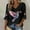 Black, variant on Womens Spring Tops Breast Cancer Ribbon Print Casual Top Oversized Tshirts for Women