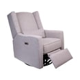 thumbnail image 5 of Contour Pedic Upholstered Glider, Power Recliner with USB Charging Port, 270° Swivel, Easy Assembly + Matching Lumbar Pillow, 5 of 9