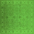 thumbnail image 1 of Ahgly Company Indoor Square Oriental Green Industrial Area Rugs, 8' Square, 1 of 4