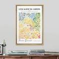 thumbnail image 2 of PixonSign Framed Canvas Print Wall Art Pierre Bonnard Watercolor Pastel Dot Garden Classic Vintage Illustrations Fine Art Decorative Multicolor for Living Room, Bedroom, Office - 24"x36" NATURAL, 2 of 5