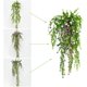 thumbnail image 2 of 3 piezas de plantas artificiales para exteriores, plantas falsas, flores artificiales para interiores, 2 of 4