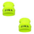 thumbnail image 1 of Qarigey Mujer pelo malo moda gorros de punto sombreros de día invierno Unisex Casual hombre gorra niño Hip Hop bordado otoño sombrero de Type2 NO2, 1 of 6