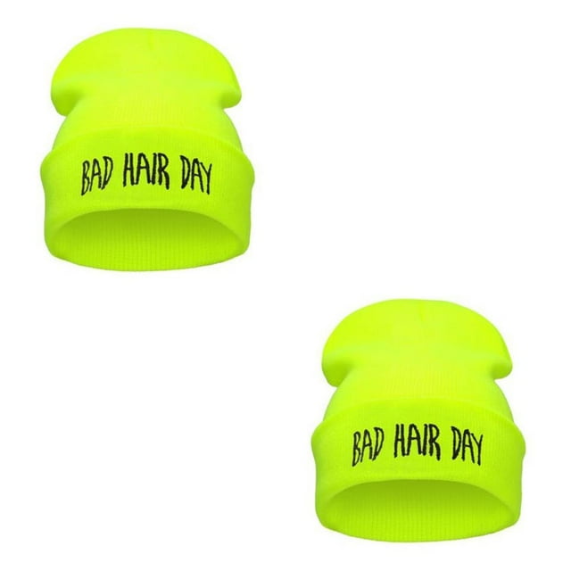 Qarigey Mujer pelo malo moda gorros de punto sombreros de día invierno Unisex Casual hombre gorra niño Hip Hop bordado otoño sombrero de Type2 NO2
