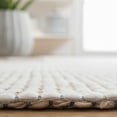 thumbnail image 4 of SAFAVIEH Natural Fiber Kingsley Solid Area Rug, Natural/Ivory, 6' x 6' Round, 4 of 8