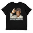 thumbnail image 3 of Funny Bar Gift T-Shirt - Drinks Are On Me Humor Tee, Adult Party Cotton Unisex Top Black-style 3XL, 3 of 7