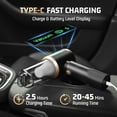 thumbnail image 4 of Car Handheld Vacuum Cleaner, 16000Pa Portable 3 in 1 Cordless Compressed Air Duster & Air Blower & Pump Mini Dust Vacuum with 6000mAh Battery, Multi-Nozzles for Car Home Office, 4 of 8