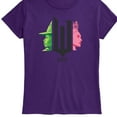 thumbnail image 3 of Wicked - Elphaba And Glinda Side Profile - Women's Fitted Graphic T-Shirt, 3 of 4