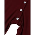 thumbnail image 6 of Men 's One Piece Pajamas Jumpsuit Thermal Sleepwear Long Sleeve Button Down Bodysuit Loungewear Home Nightwear, 6 of 6