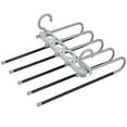 thumbnail image 2 of Ghojet S Shape Non Slip 5-Tier Pants Hanger 11LB, Stainless Steel, 2 of 9