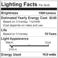 thumbnail image 5 of Philips A19 E26 (Medium) LED Bulb Soft White 100 Watt Equivalence 2 pk, 5 of 5