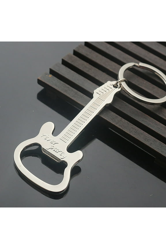 Compact Aluminum Alloy Bottle Opener Keychain, Portable Pocket Tool for Beer & Soft Drink Bottles, Metal Keyring Gift