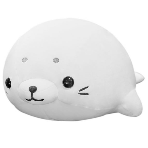 Juguete de foca de peluche, animal de peluche, almohada de peluche de foca, juguete de peluche con forma de dibujos animados