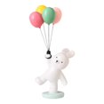 thumbnail image 1 of Figura de conejito globo, adornos de mesa de resina nórdica, figura de conejito volador para Azul, 1 of 9