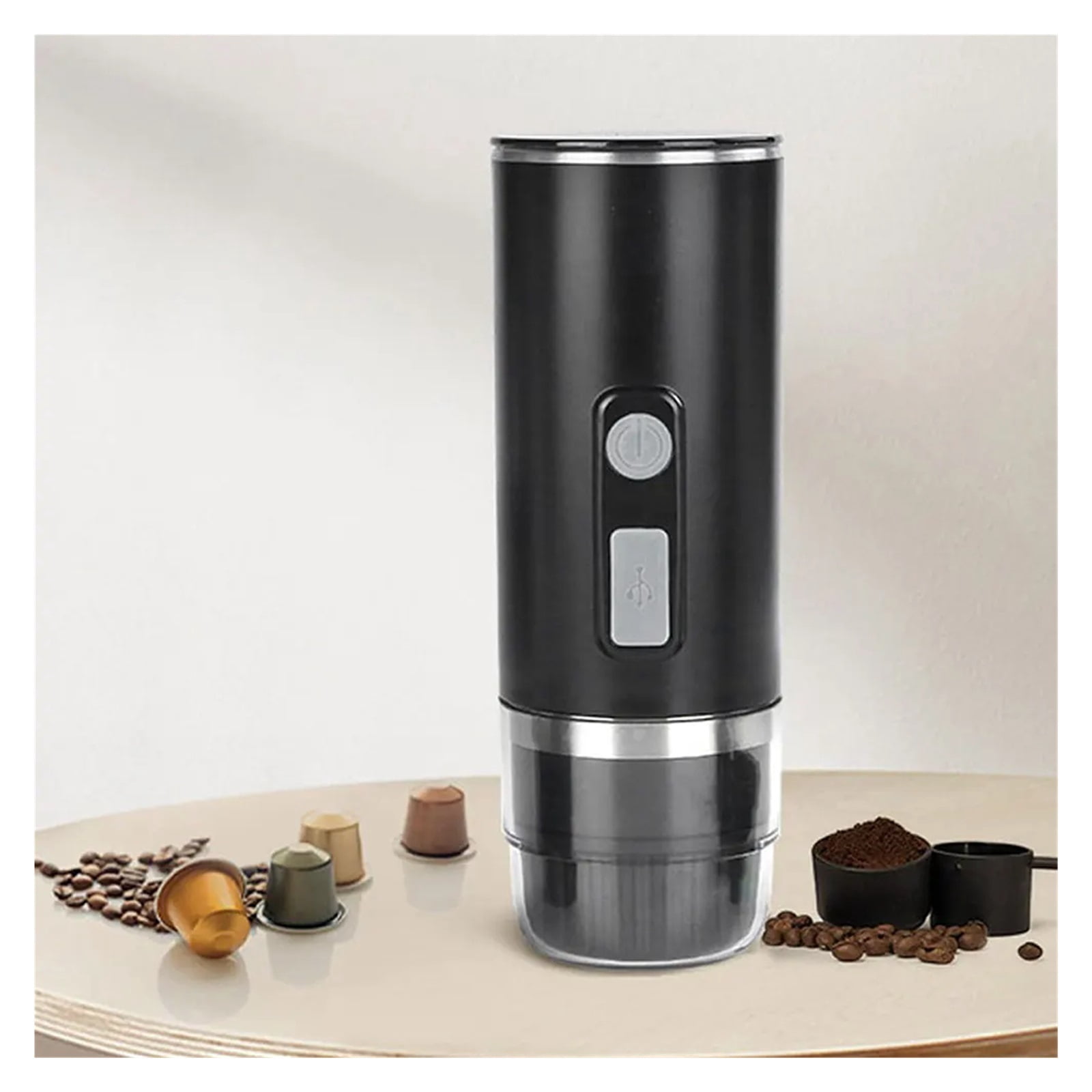 3-in-1 Portable Italian Espresso Machine Fast Char Electric Coffee Pot Fit For Capsule/Powder For Camping ,Portable