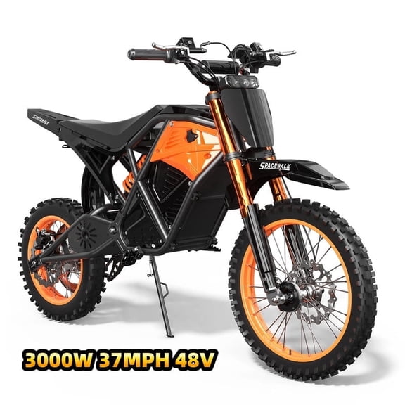 37.5MPH Electric Dirt Bike for Adults/Teens,3000W Peak Motor Electric Motorcycle for Adults,48V 60 Miles Long Range,Hydraulic Brakes, Mountain Off-Road Ebike
