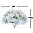 thumbnail image 4 of Cabezas de hortensia de seda flojery con flores artificiales, 10 unidades, color azul lago Flojery Ver descripción, 4 of 6