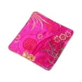 thumbnail image 1 of Langgg Ring Necklace Storage Bag Portable Pendant Organizer Earring Jewelry Packaging for Showcase Shop Outdoor Travel Red Pattern Rose Red, 1 of 6
