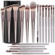 thumbnail image 1 of Makeup Brush Set 18 Pcs Premium Synthetic Foundation Powder Concealers Eye shadows Blush Makeup Brushes with black case (A-Champagne), 1 of 4