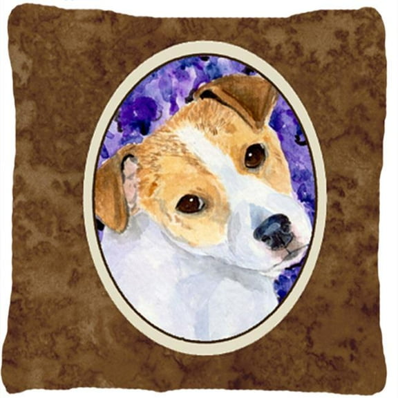 Jack Russell Terrier Decorative Fabric Pillow