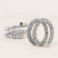 thumbnail image 3 of Balsa Circle 4 Silver  Swirl Design Rhinestone Napkin Rings Party Events Reception Decorations Wedding Supplies, 3 of 8