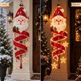 thumbnail image 4 of ZENVIVE Christmas Magic Spiral Hanging LED Lights, Hanging Xmas Decoration with Spiral Lights for Porch Entryway Doorway & Outdoor Holiday Decor, 7.8"(Santa), 4 of 8