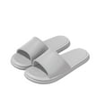 thumbnail image 4 of Mens Slides for House, Pool & Beach, Lightweight Cushioned EVA Slippers, Quick-Dry Water-Resistant Comfort Slide Sandals for Men in Gray,Size 44, 4 of 6