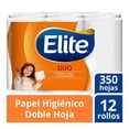 thumbnail image 1 of Papel higiénico Elite dúo 12 rollos con 350 hojas dobles c/u, 1 of 3