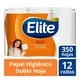 thumbnail image 1 of Papel higiénico Elite dúo 12 rollos con 350 hojas dobles c/u, 1 of 3