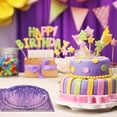 thumbnail image 5 of ZEN 40 PCS Purple Birthday Decorations - Includes 20 Paper Plates and 20 Napkins Purple Silver Glitter Party Supplies for Girl Women’s 21st 30th 40th 50th 60th 70th 75th 80th Birthday,Serves 20, 5 of 12