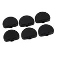 thumbnail image 1 of 6 X Noir Demi-Cercle de la Machine de Guitare Tête Tuning Chevilles Boutons, 1 of 3