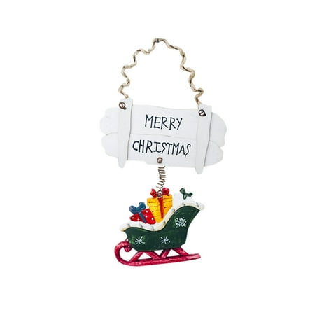 

YUEHAO Hangs 2020 New Christmas Tree Decoration Light Pendant Wooden Old Man Pendant home decor