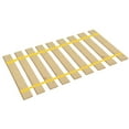 thumbnail image 1 of The Furniture King Queen Size Wood Bed Slats Custom Platform Plank Bed Frame Support Bunkie Boards Attached with Yellow Strapping 63" Wide, 1 of 3