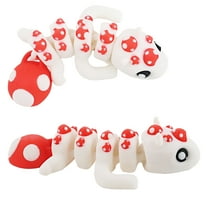 3D printing mushroom dragon, simulation model printing multi-color toys, movable joints, novel ornament toys