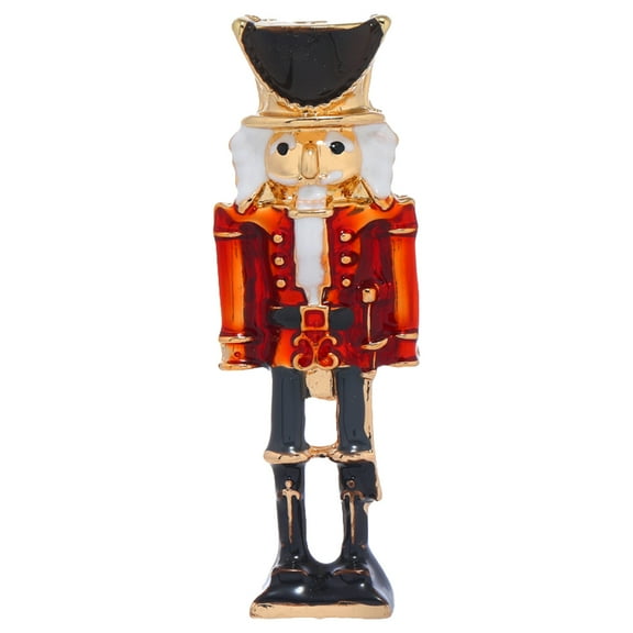 Amosfun Decorative Brooch Pins Nutcracker Brooch Zinc Alloy 1Set Casual Wear Women