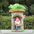 thumbnail image 1 of SINTECHNO Cute Gnome with Tall House Flower Pot, 1 of 1