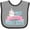 Heather and Black, variant on Inktastic Most Magical Middle Sister- Cute Unicorn Girls Baby Bib
