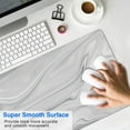 thumbnail image 4 of Gray Marble Lines&nbsp;desk Mouse Padwaterproofno Slip&nbsp;Line Series for Office Home Work GamingmousematRubber Base Mousepad with Stitched Edges 31.5x11.8inches, 4 of 7