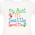 thumbnail image 4 of Inktastic My Aunt in Seattle Loves Me Boys or Girls Long Sleeve Baby Bodysuit, 4 of 5