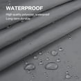 thumbnail image 6 of Gray Shower Curtain Heavy Duty Polyester Fabric Waterproof Shower Curtain Liner 72" x 72", 6 of 7