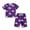 Purple, variant on Gyexs Boys Cotton Shorts Set 2 Piece Summer Clothes Toddler Excavator Print Cute Outfits White, 7-8 Years