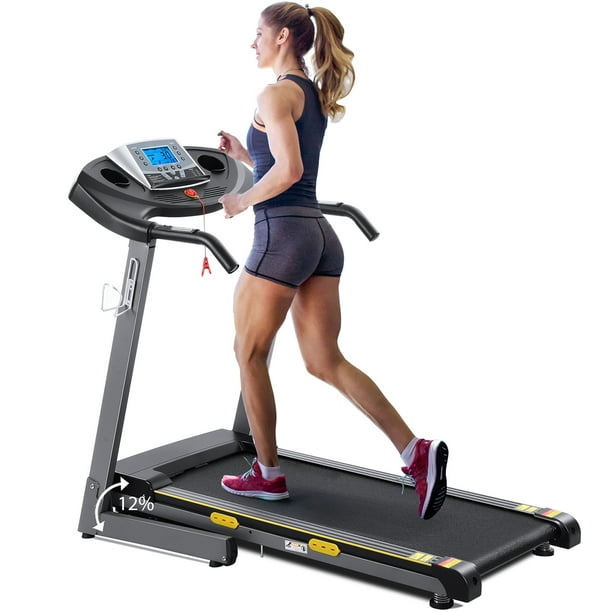 MARNUR 2.5 HP Treadmill with 12 Auto Incline, 220 lb Weight Capacity