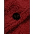 thumbnail image 6 of Fangasis Ladies Outwear Long Sleeve Jacket Cardigan Coat Women Loose Fluffy Party Red 5XL, 6 of 8