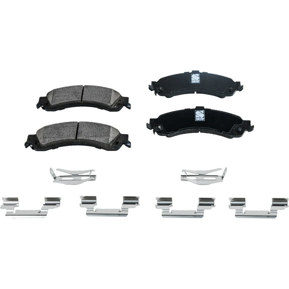 Brake Pad Set Compatible with 2000-2006 Chevrolet Tahoe 2003-2006 GMC Sierra 1500 8Cyl 6Cyl 4.8L 5.3L 6.0L 4.3L Rear