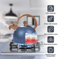 thumbnail image 4 of Tetera silbadora Awvlvwa de acero inoxidable de 2,5 L, azul, 4 of 7